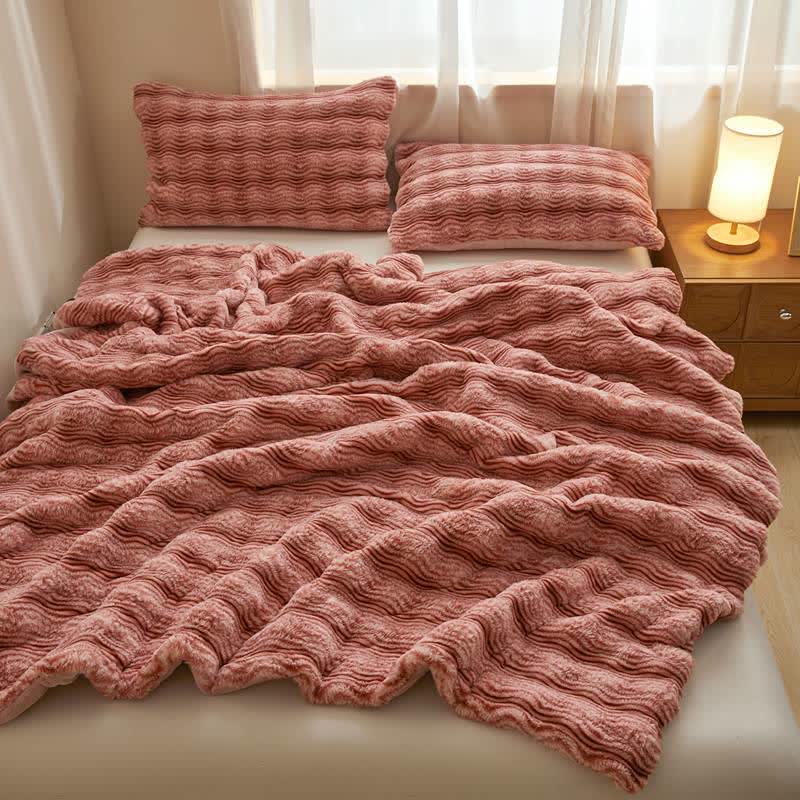 Soft Plush Wavy Fluffy Blanket - image 2