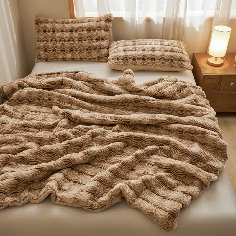 Soft Plush Wavy Fluffy Blanket - image 10