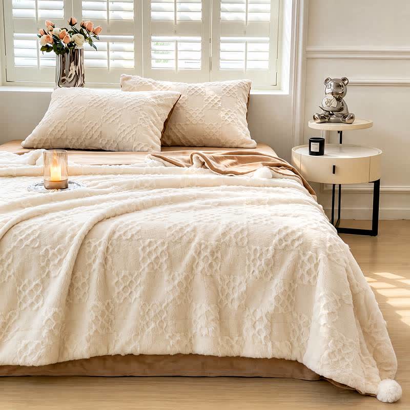 Checkered Grid Reversible Throw Blanket - image 21
