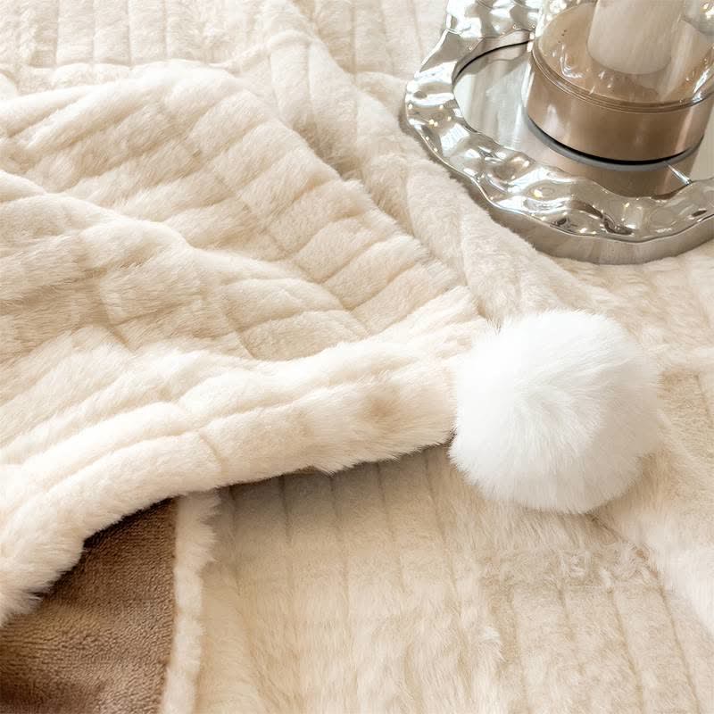 Modern Block Grid Cozy Reversible Blanket - image 16