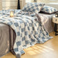 Modern Block Grid Cozy Reversible Blanket - image 26