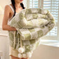 Modern Block Grid Cozy Reversible Blanket - Green - 79" x 91" - image 34