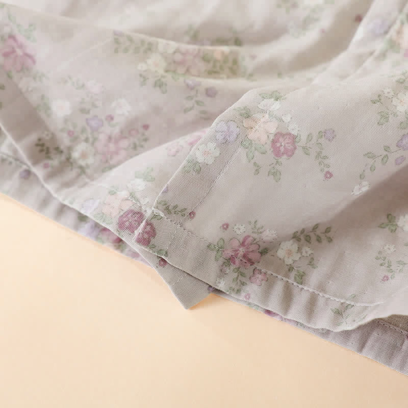 Floral Cotton Gauze Nightgown Home Wear - image 12