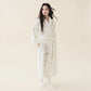 Floral Embroidered Long Shawl Collar Bathrobe - image 2