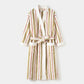Longline Striped Fleece Kimono Bathrobe - image 3