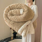 Embossed Fluffy Sherpa Throw Blanket - Camel - 79"W x 90"L - image 23