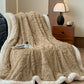 Embossed Fluffy Sherpa Throw Blanket - image 26
