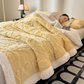 Embossed Fluffy Sherpa Throw Blanket - image 10