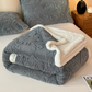 Embossed Fluffy Sherpa Throw Blanket - image 17