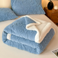 Embossed Fluffy Sherpa Throw Blanket - image 21