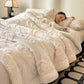 Embossed Fluffy Sherpa Throw Blanket - image 2