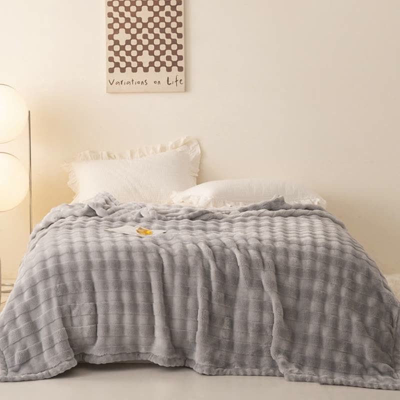 Grid Embossed Thickened Thermal Blanket - image 16
