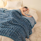 Grid Embossed Thickened Thermal Blanket - image 2
