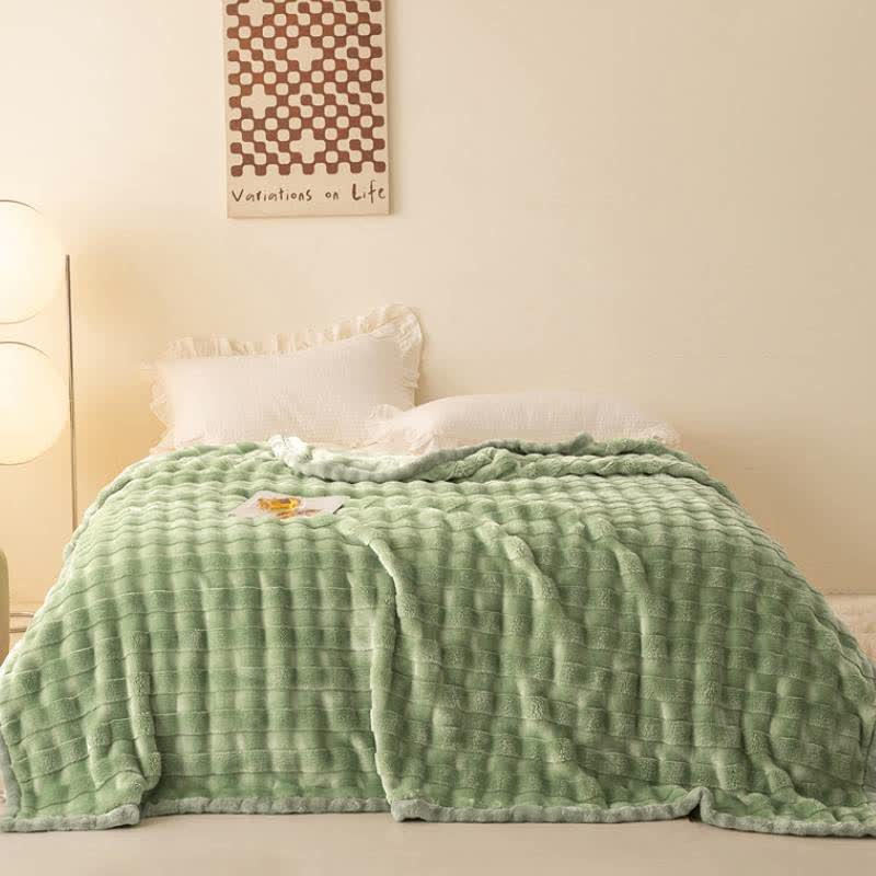 Grid Embossed Thickened Thermal Blanket - image 13