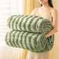 Grid Embossed Thickened Thermal Blanket - Green - 79"W x 90"L - image 12