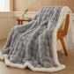 Wavy Plush Fleece Double-Layer Sherpa Blanket - image 11