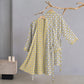Soft Yellow Grey Cotton Plaid Kimono Robe - image 2