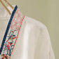Vintage Cotton Linen Frog Button Lounge Top - image 24