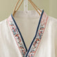 Vintage Cotton Linen Frog Button Lounge Top - image 22