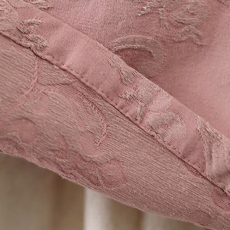 Vintage Cotton Linen Frog Button Lounge Top - image 8