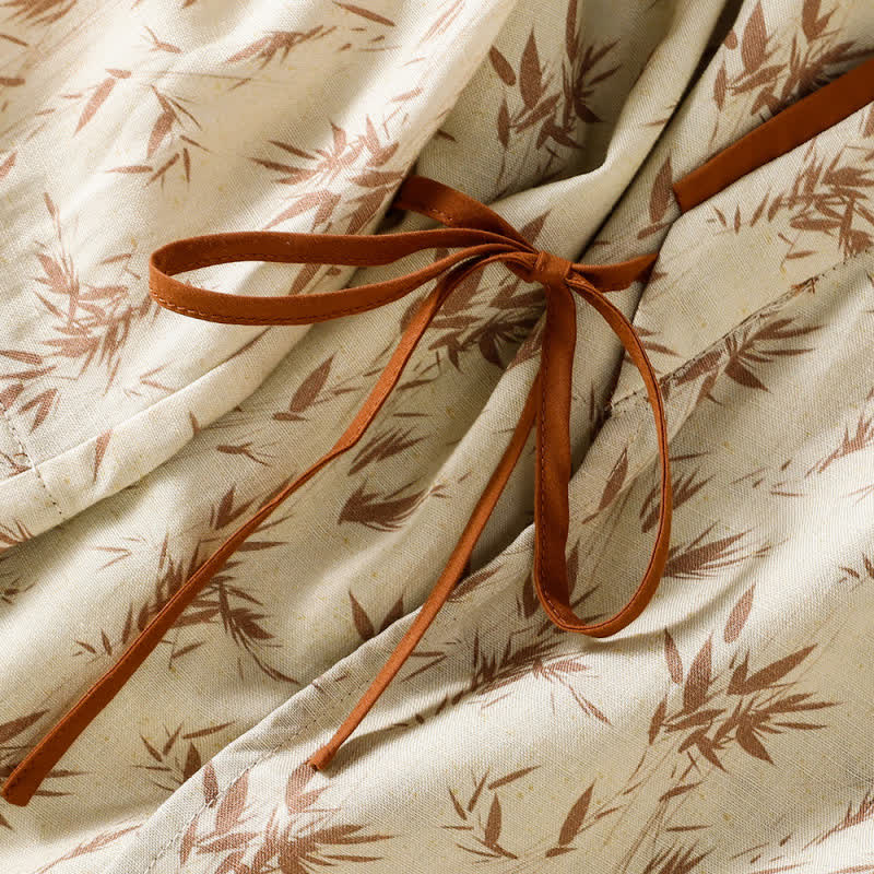 Floral Cross Wrap Casual Lounge Shirt - image 5