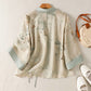 Floral Tie-Waist Kimono Loungewear Top - image 1