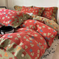 Vintage Floral Cotton Linen Bedding Set - image 2