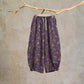 Retro Ginkgo Leaf Cotton Lounge Pants - Purple - XL - image 12