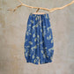 Ginkgo Branch Cotton Harem Pants with Pockets - Blue - XL - image 6