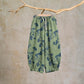 Ginkgo Branch Cotton Harem Pants with Pockets - Green & Blue - XL - image 18