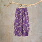 Ginkgo Branch Cotton Harem Pants with Pockets - image 1