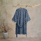 Vintage Polka Dot Cotton Kimono Robe - image 11
