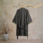 Vintage Polka Dot Cotton Kimono Robe - image 21
