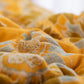 Vintage Orange Sunflower Cotton Gauze Quilt - image 4