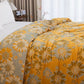 Vintage Orange Sunflower Cotton Gauze Quilt - image 8