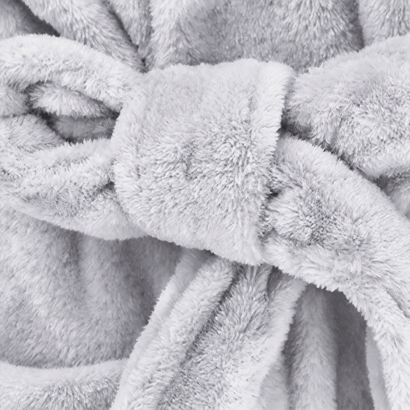 Soft Flower Coral Fleece Bath Robe - image 19