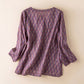 Vintage Cross Wrap Relaxed Lounge Shirt - image 1