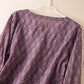 Vintage Cross Wrap Relaxed Lounge Shirt - image 3
