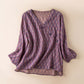 Vintage Cross Wrap Relaxed Lounge Shirt - image 0