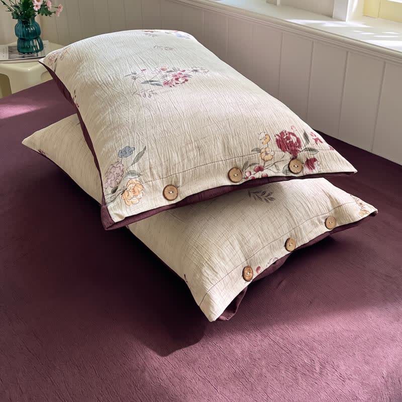 Botanical Dream Cotton Linen Bedding Set - image 5