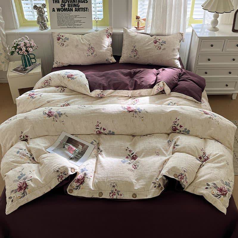 Botanical Dream Cotton Linen Bedding Set - image 1