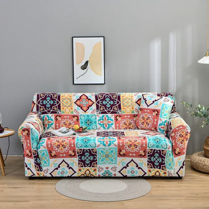 Elastic Stretchable Moroccan Style Couch Cover