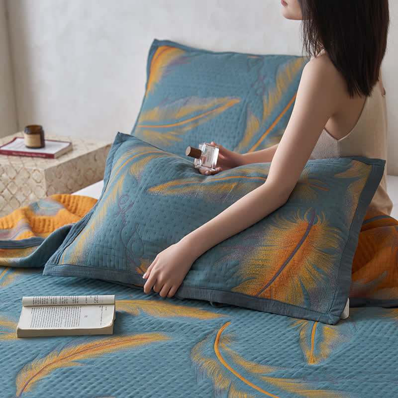 Luxurious Feather Cotton Gauze Breathable Quilt