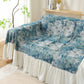 Art Print Daisy Ruffled Sofa Cover