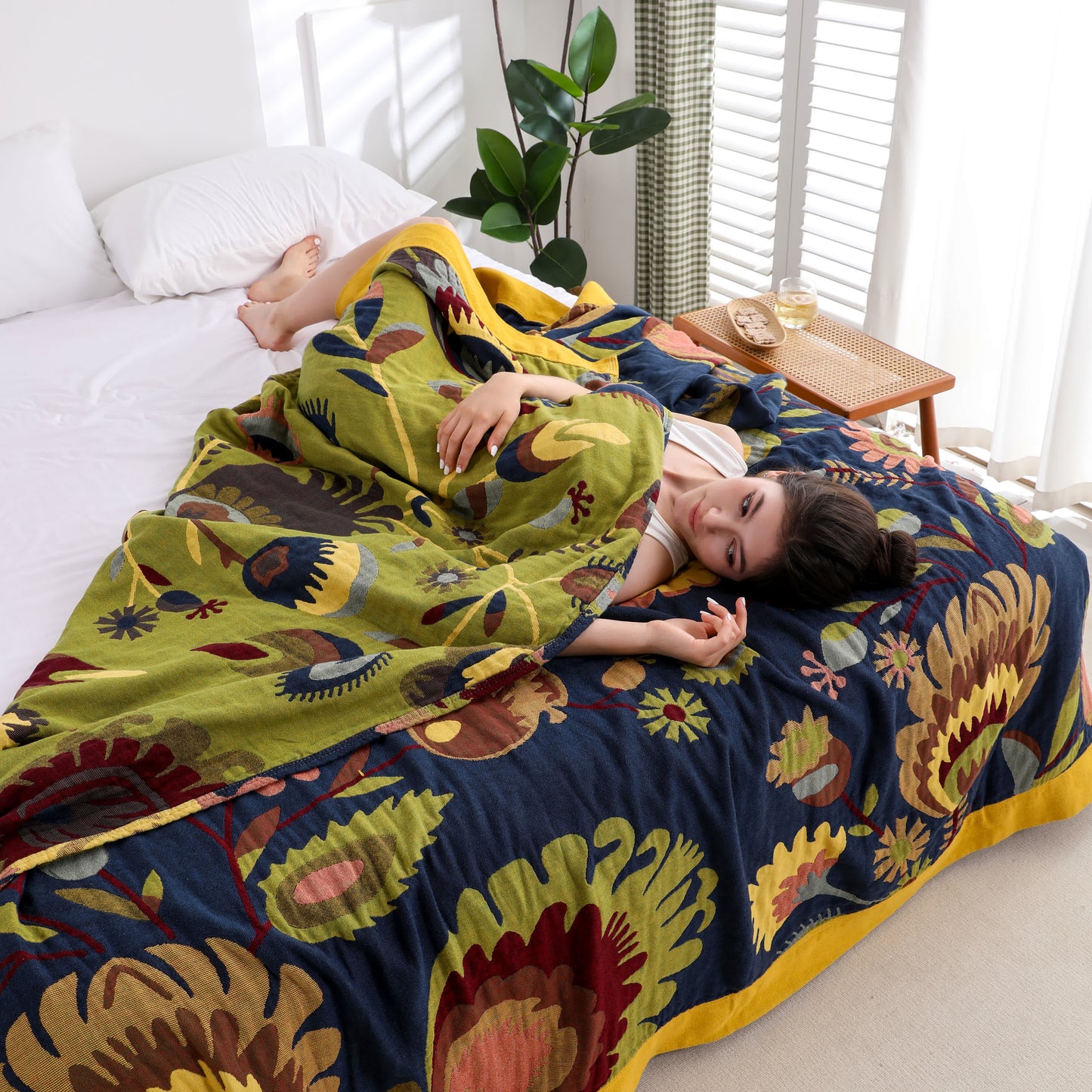 Cotton Ethnic Floral Breathable Quilt