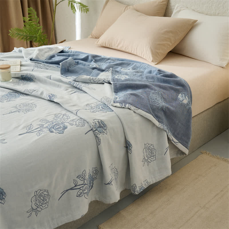 Jacquard Four Layers Cotton Gauze Quilt