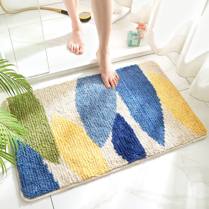 Ownkoti Green Leaf Print Soft Non-Slip Floor Rug - B - 19.6" x 31.5" - image 4