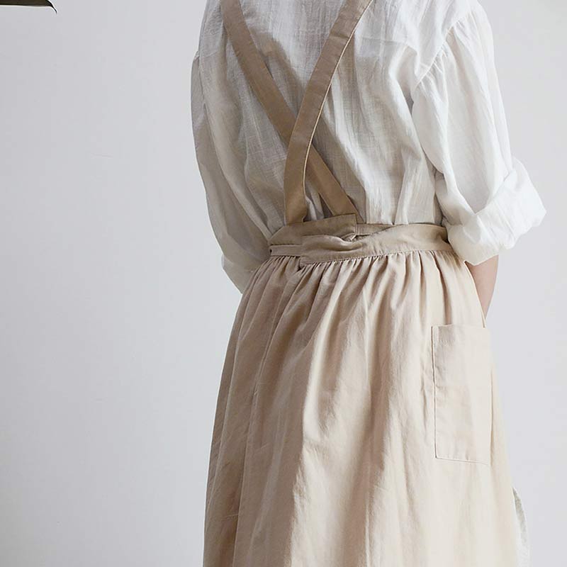 Ownkoti Cotton Apron Waterproof Apron With Pockets - image 13