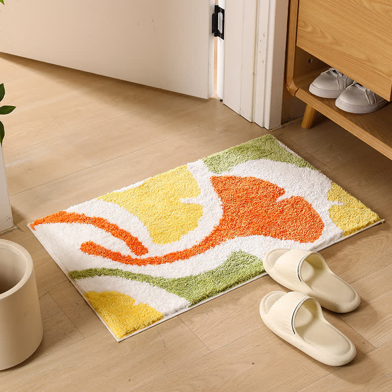 Ginkgo Leaf Water Absorbent Bath Mat