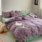 Cotton Gauze Elegant Floral Bedding Set (4PCS)